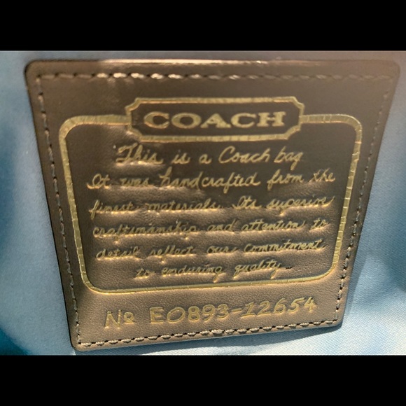 COACH leather gray shoulder bag - Picture 6 of 8